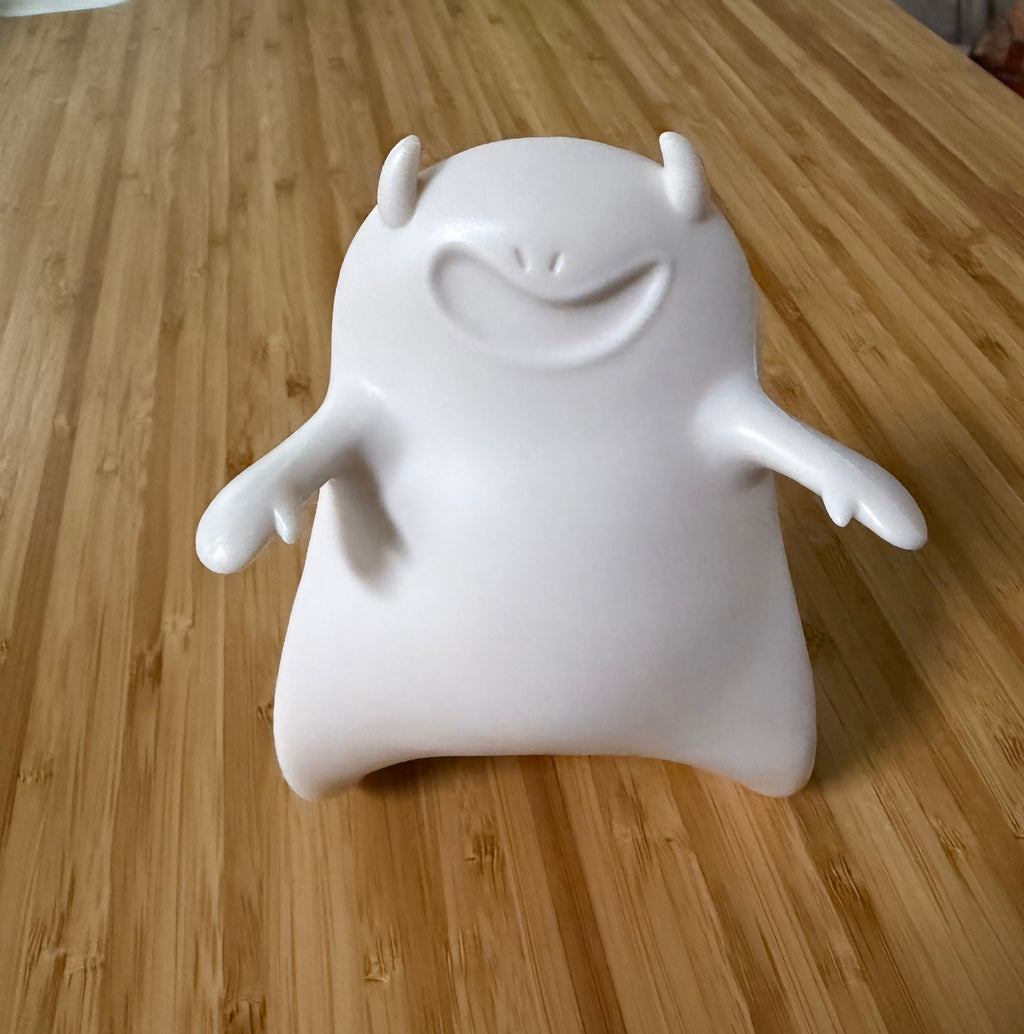 White Halloween Ghost Door Stopper - front view