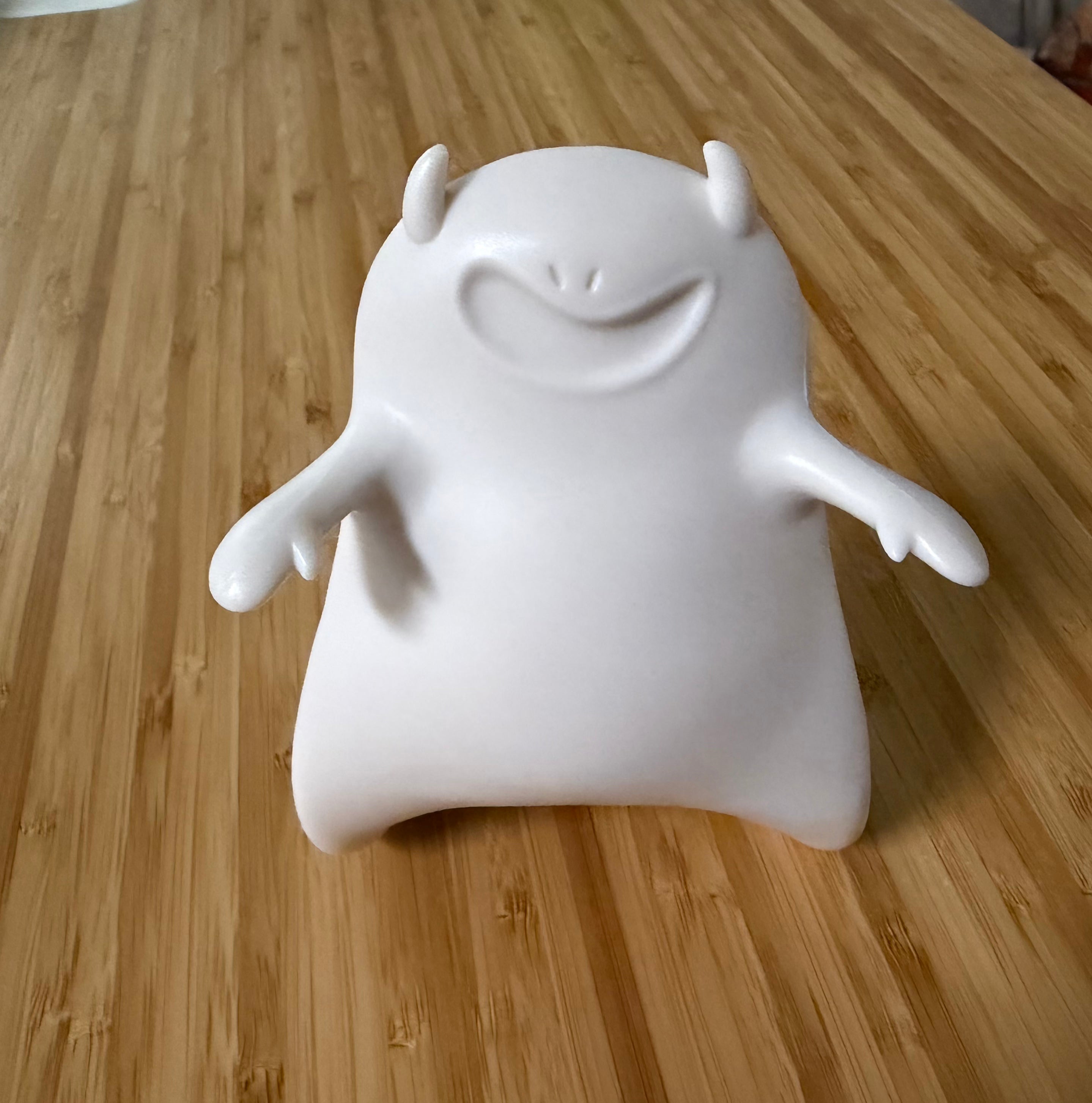 White Halloween Ghost Door Stopper - front view